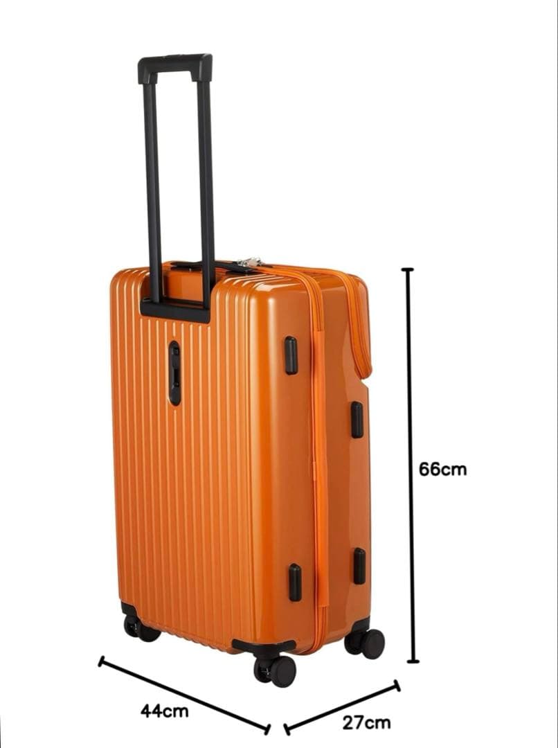 ACE　スーツケース　タッシェ M 59L　フロントポケット 静音キャスター