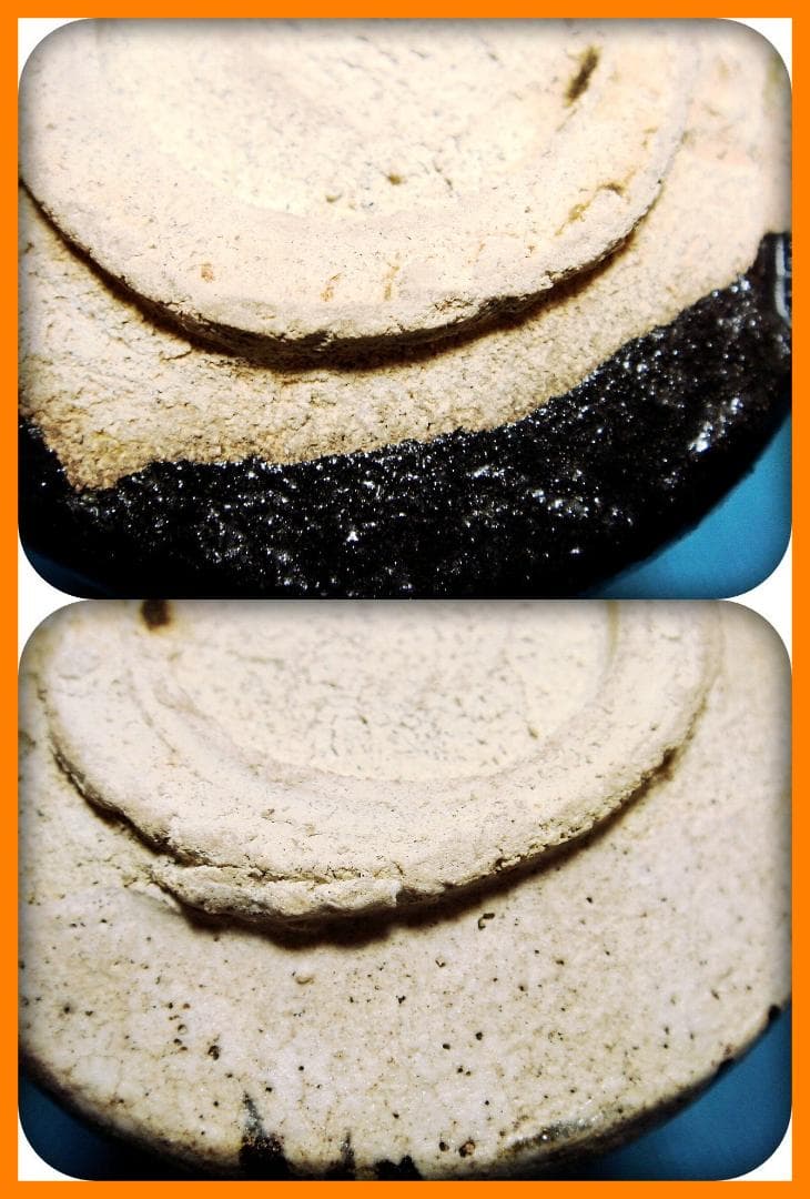 723『黒織部 千鳥 ぐい呑』斗　/骨董品 古美術 古玩 アンティーク