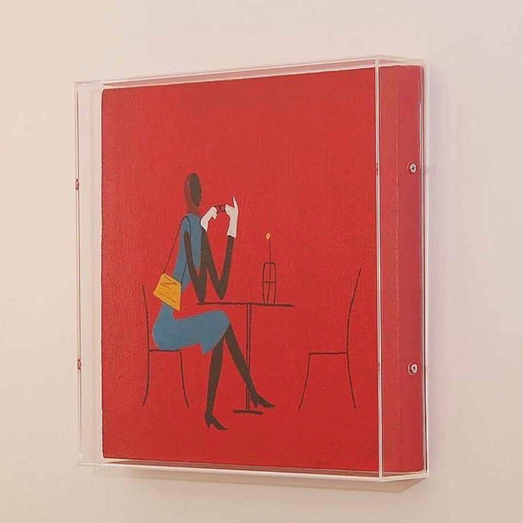 油彩 キャンバス 立体額 アクリルケース アクリルボックス　3個セット ボックス