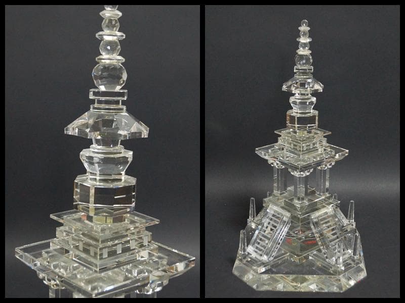 2002年FIFAワールドカップ日韓大会 記念『 慶州仏国寺塔』クリスタル製置物