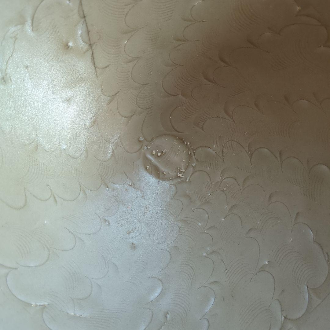 波模様の陶器鉢　木箱入り　金継ぎ　骨董品　古美術