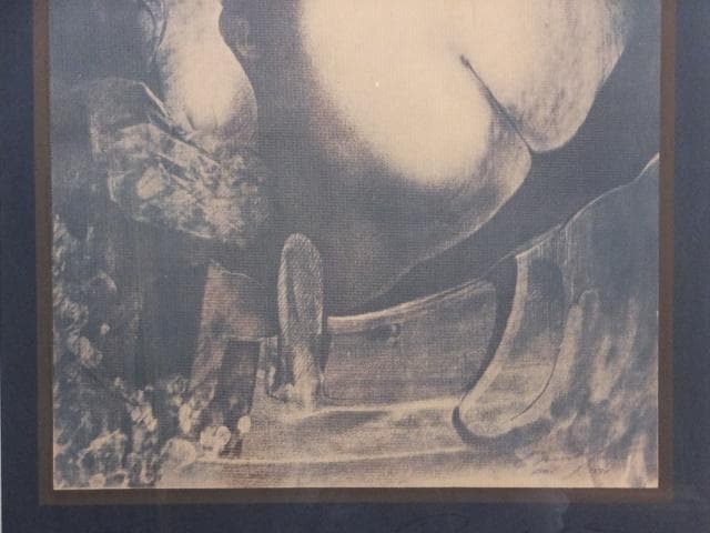 現代美術　エルンスト・フックス　直筆サイン『サラマンダーの影へ』0418F