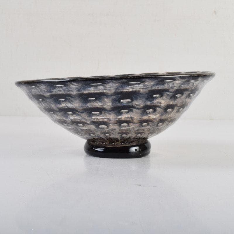 ガラス工芸家　岩田糸子作　茶のうつわ　茶碗　共箱　V　9179