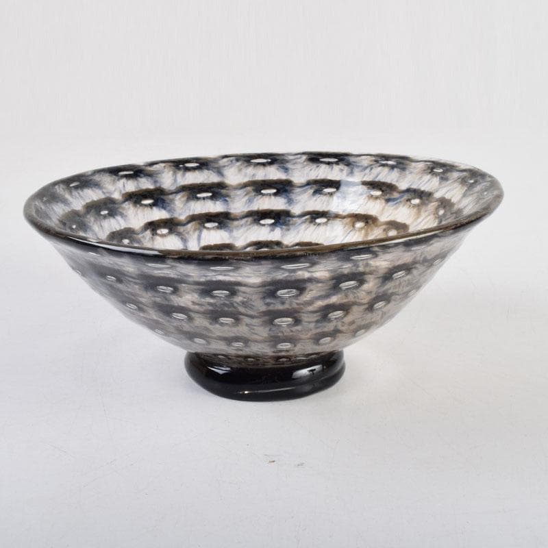 ガラス工芸家　岩田糸子作　茶のうつわ　茶碗　共箱　V　9179