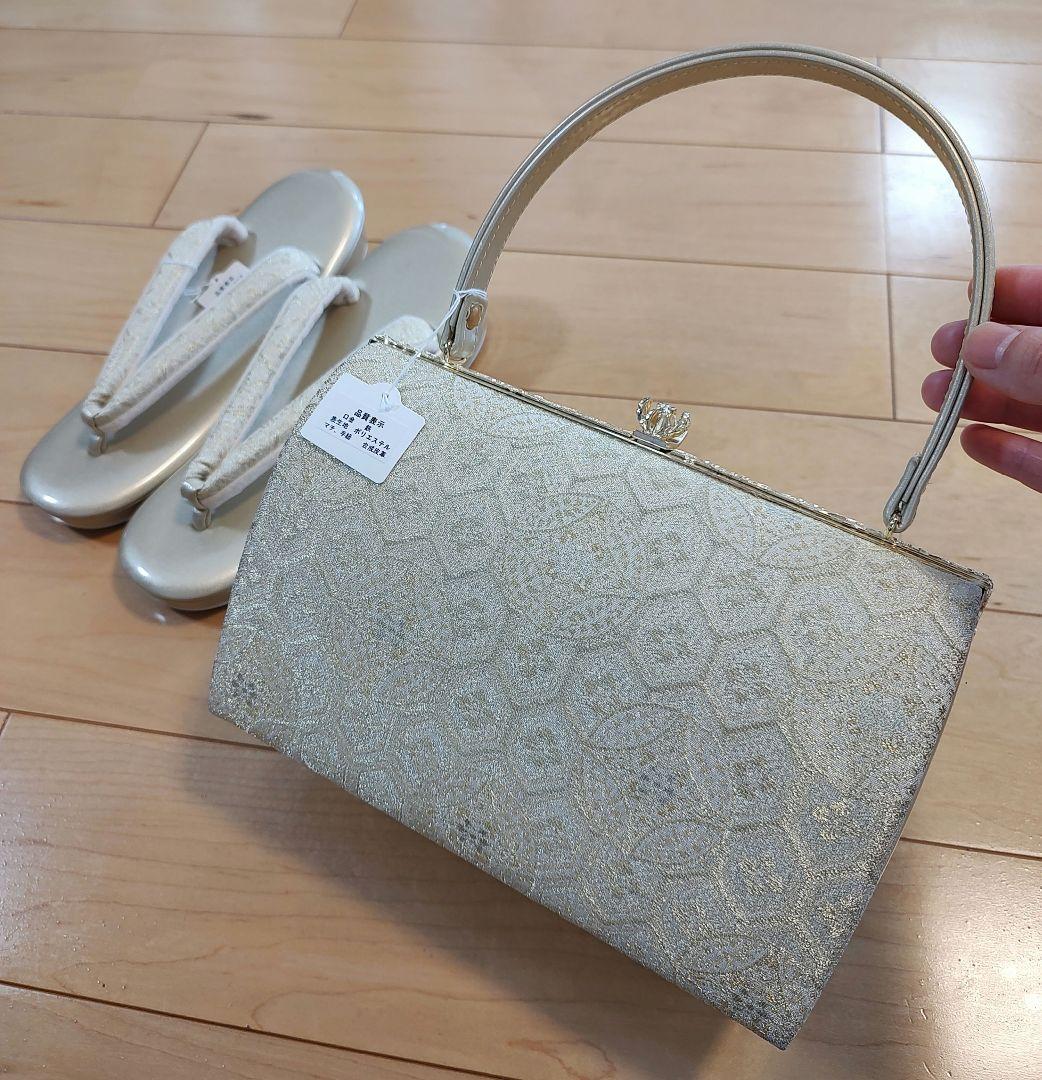 礼装　和装バッグ草履セット　和装バッグと草履セット　結婚式　入学式　七五三