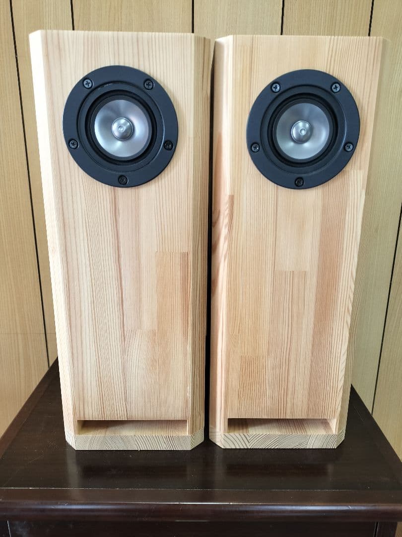 バスレフ・エンクロージャー　自作品【開口73mm】スピーカー付き