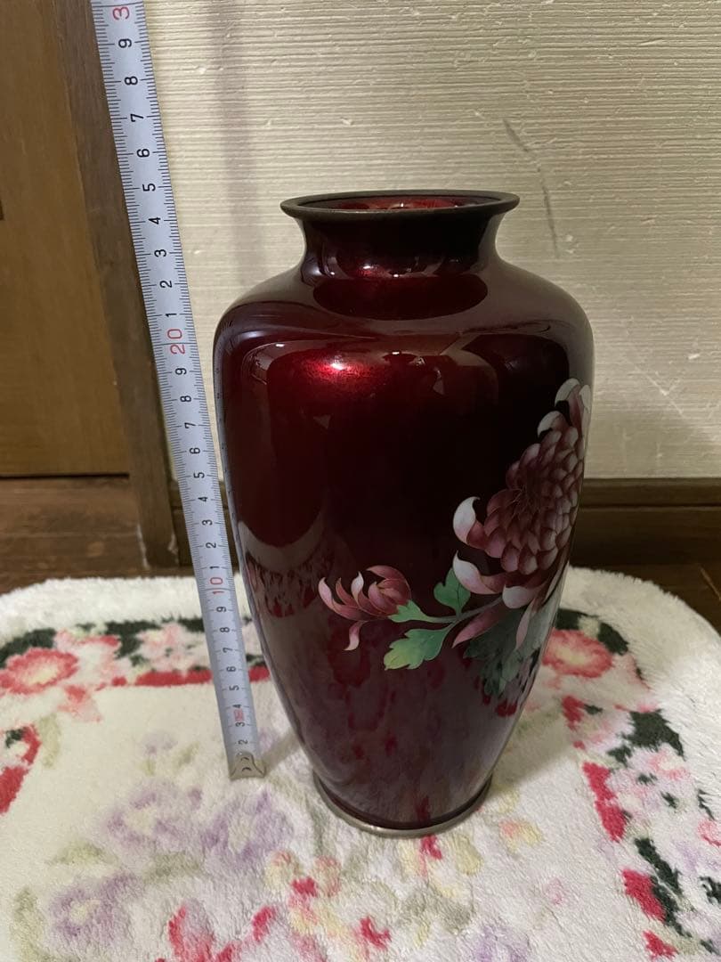 七宝焼花瓶　美品