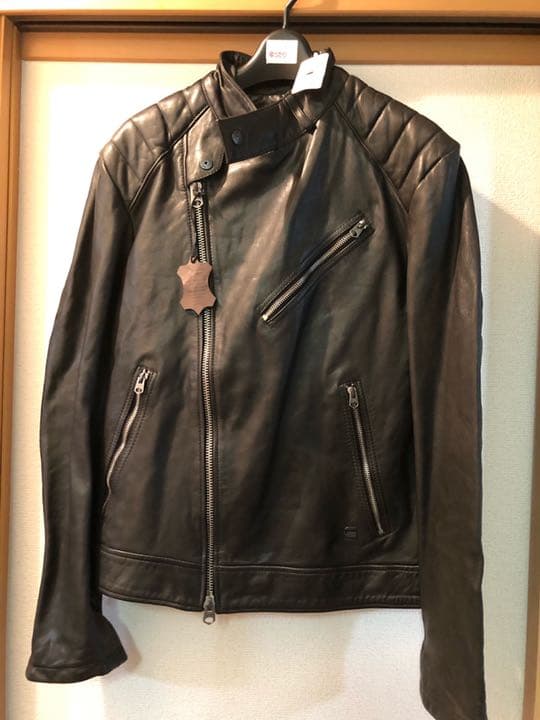 G-Star RAW レザーライダースジャケット