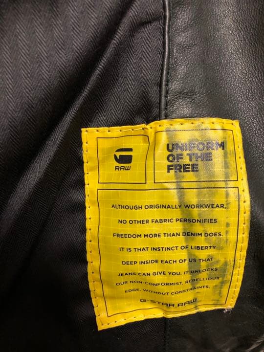 G-Star RAW レザーライダースジャケット