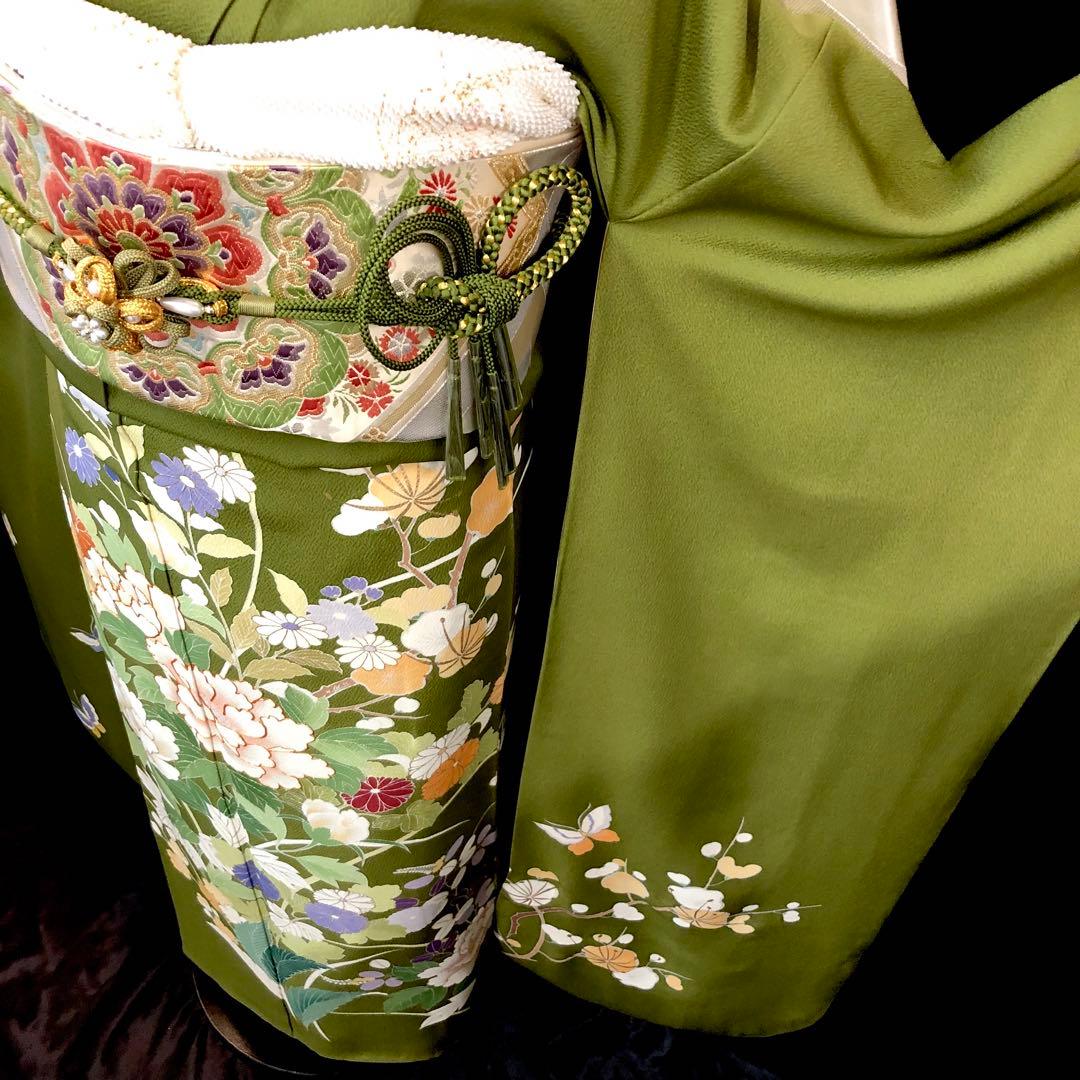 振袖フルセット■千總■落款入り■最高峰京友禅■名門河合美術織物■振袖一式