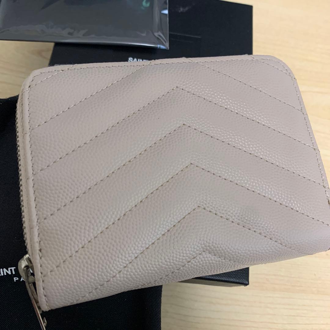 正規】訳有 SAINT LAURENT サンローラン YSLロゴ 折りたたみ財布