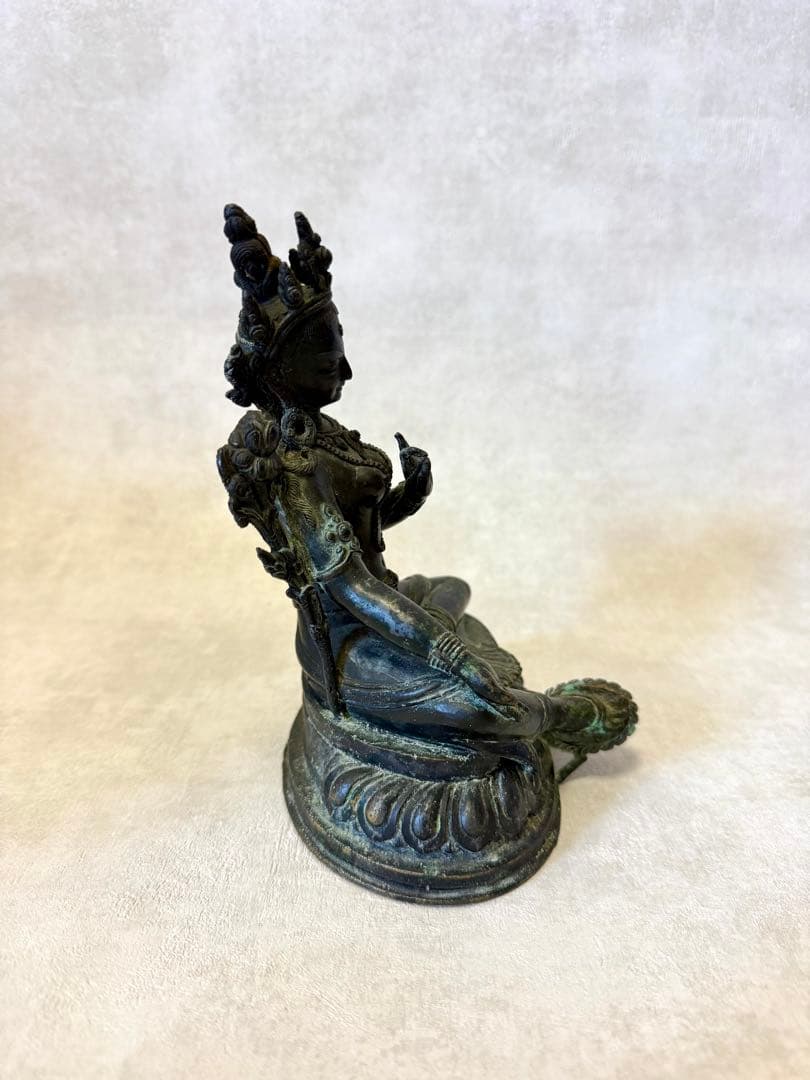 グリーンターラー 仏像 観音菩薩　骨董　古美術