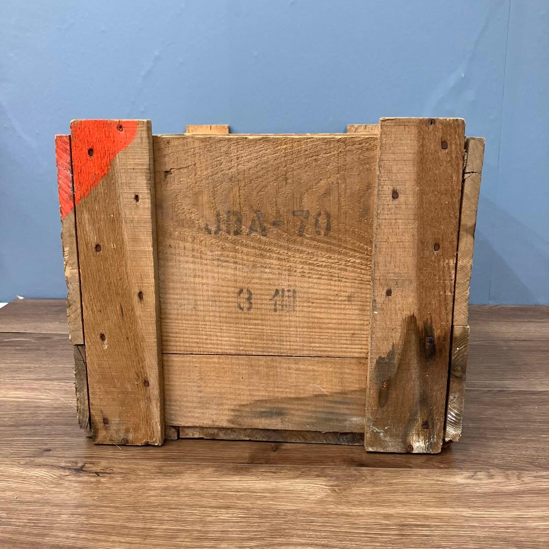 A-4 昭和レトロ 木箱 乾電池用 アンティーク 収納 什器 昭和40年 当時物