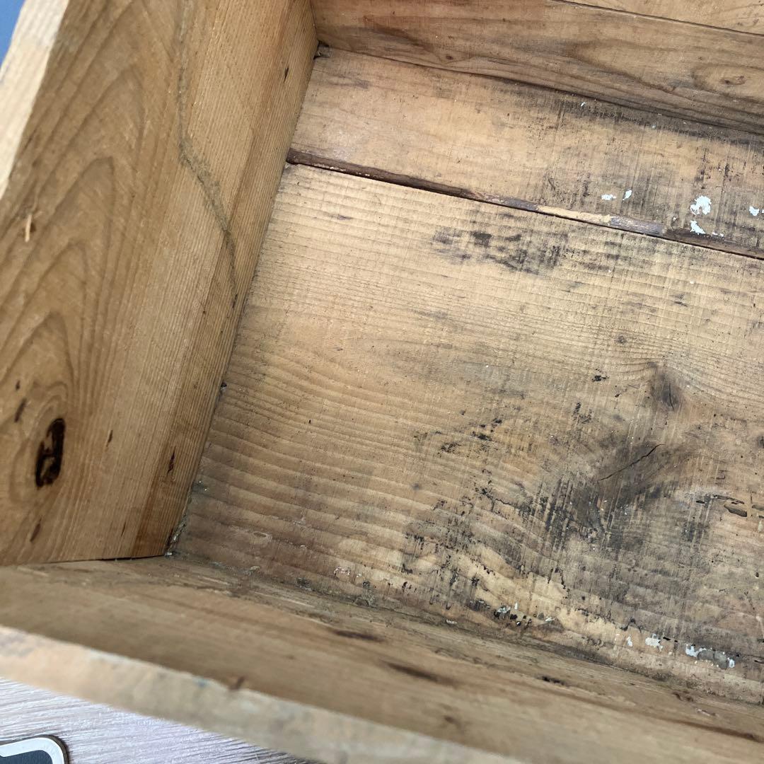 A-4 昭和レトロ 木箱 乾電池用 アンティーク 収納 什器 昭和40年 当時物