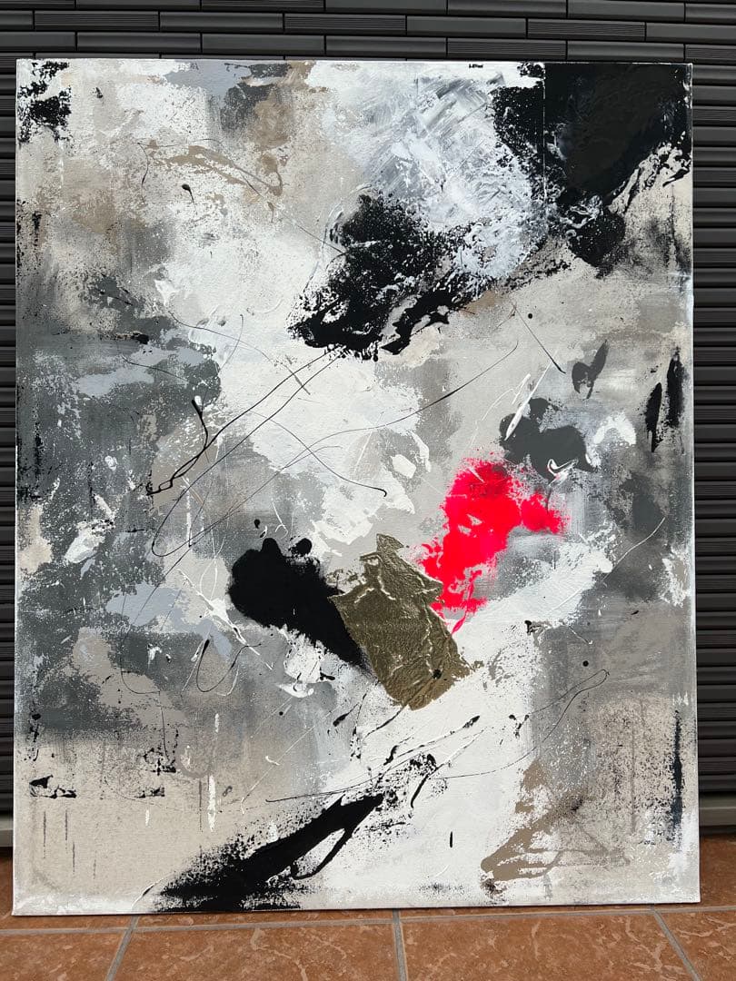 応接間掛画 玄関絵画/アート/抽象画/モダン/ホテル/内装/海外/ニューヨーク