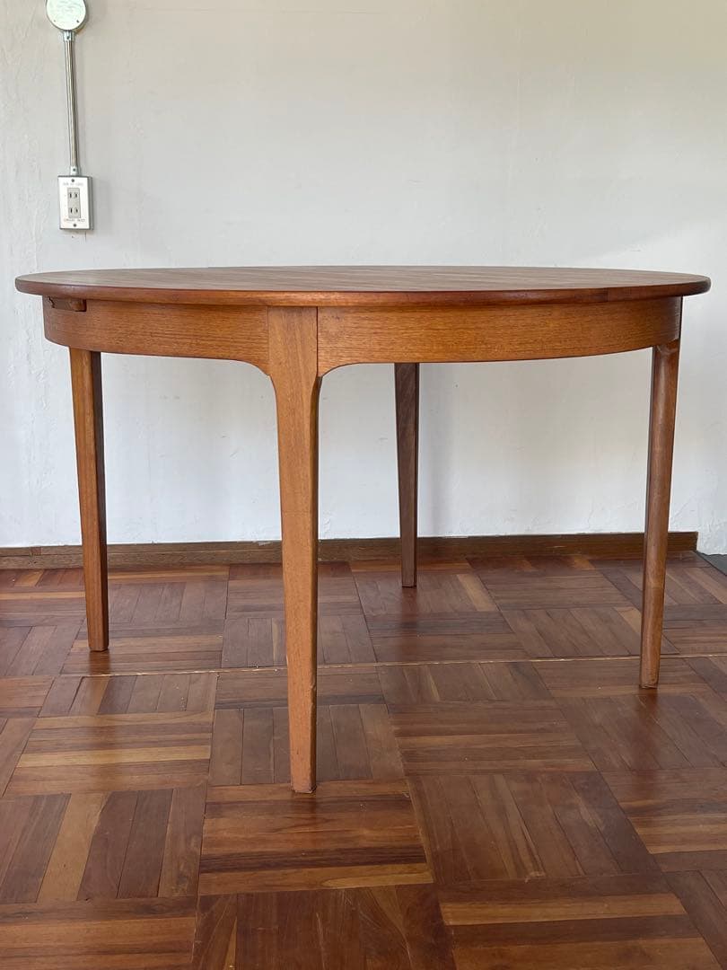 イギリス ヴィンテージ Nathan ラウンド エクステンション テーブル