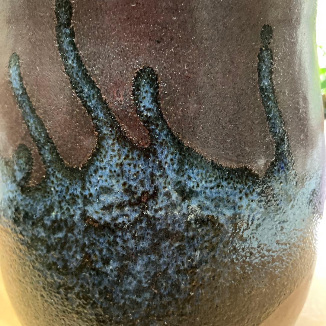 釉薬が美しい花器、美品