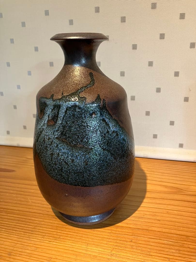 釉薬が美しい花器、美品