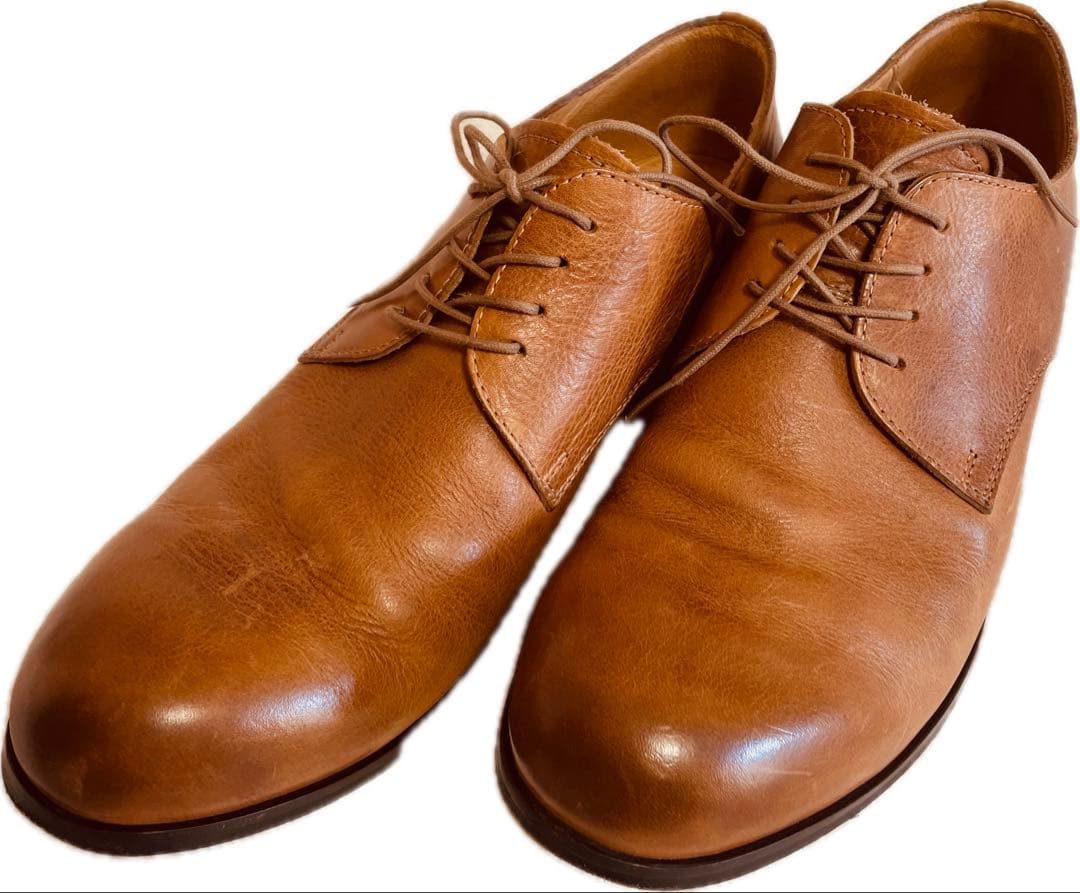 【ビジネスシューズ】パドローネ ダービープレーントゥシューズ 27cm日本製本革