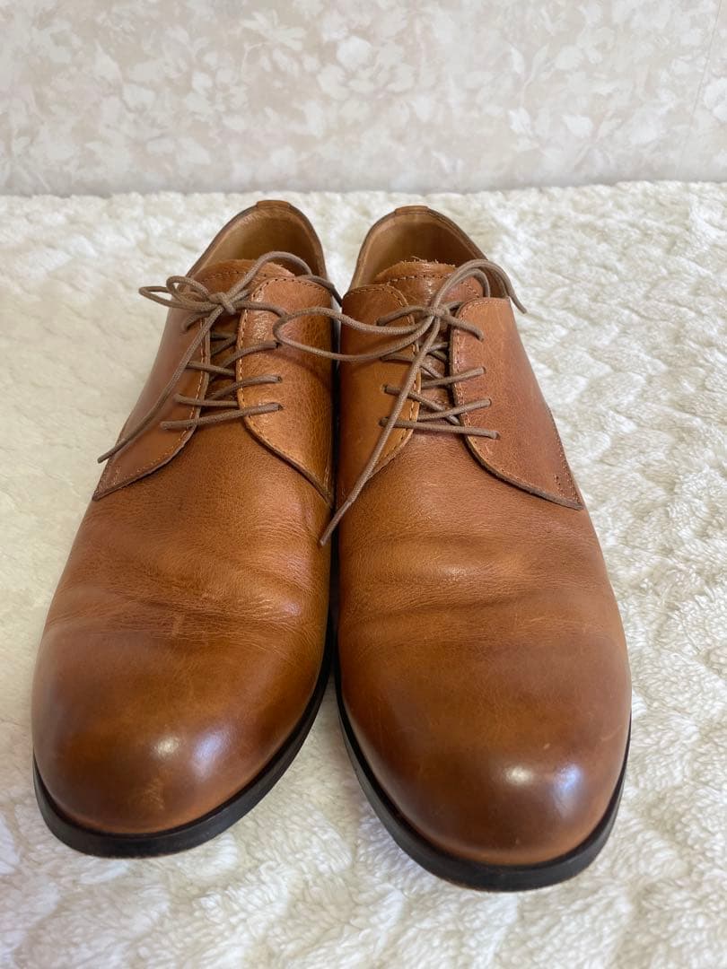 【ビジネスシューズ】パドローネ ダービープレーントゥシューズ 27cm日本製本革