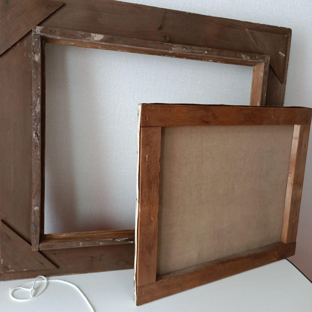 古　カラフル　薔薇　花の絵　アート　油絵?　絵画　アンティーク　作者不明