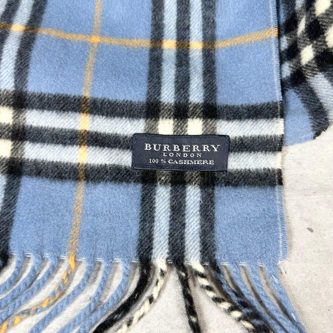 美品　BURBERRY LONDON カシミヤ100% ノバチェック マフラー