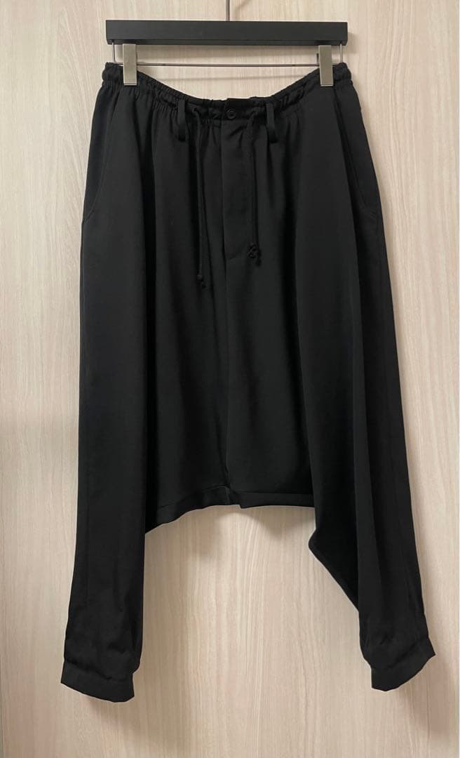 ヨウジヤマモト オム ウールギャバジン テーパード サルエルパンツ yohji