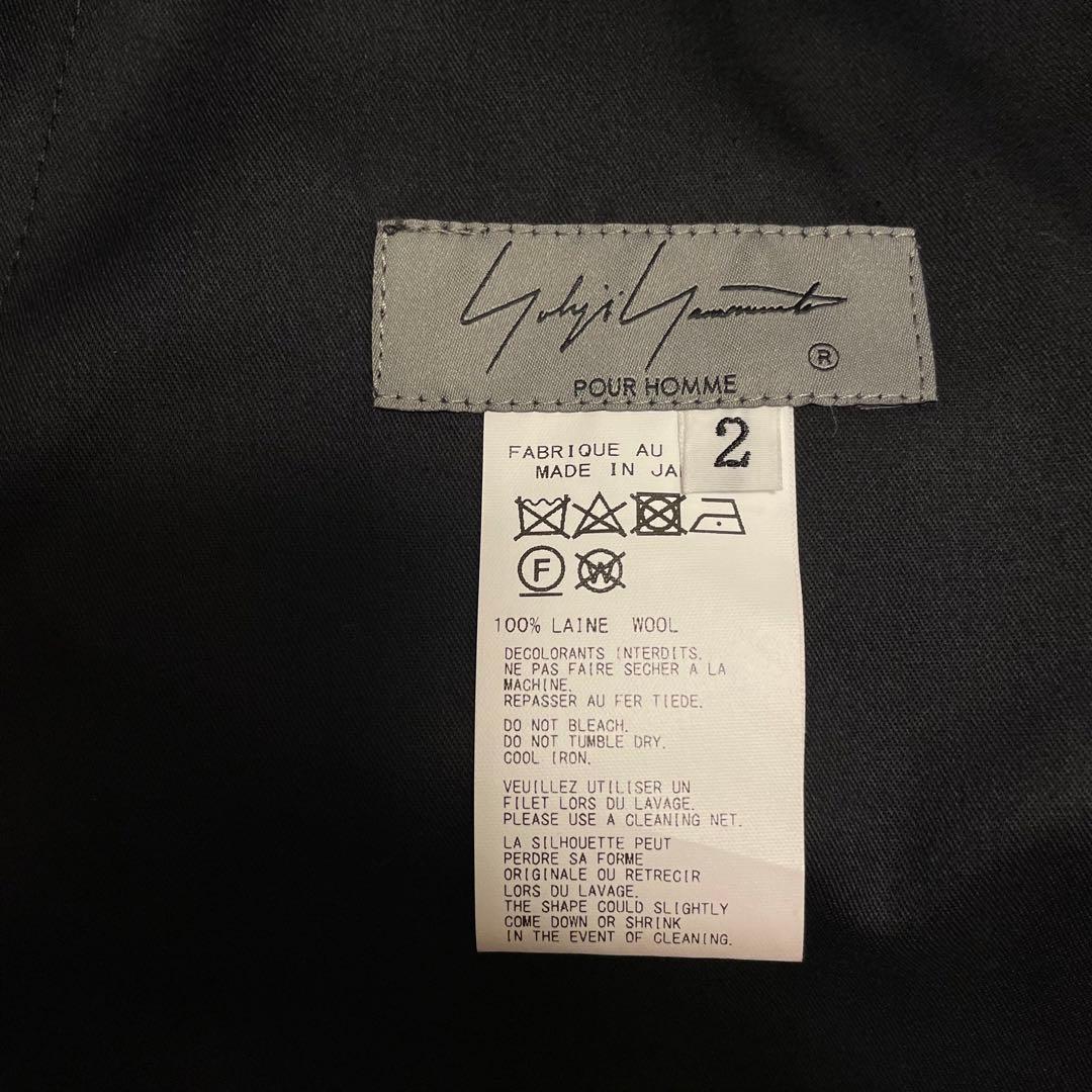 ヨウジヤマモト オム ウールギャバジン テーパード サルエルパンツ yohji