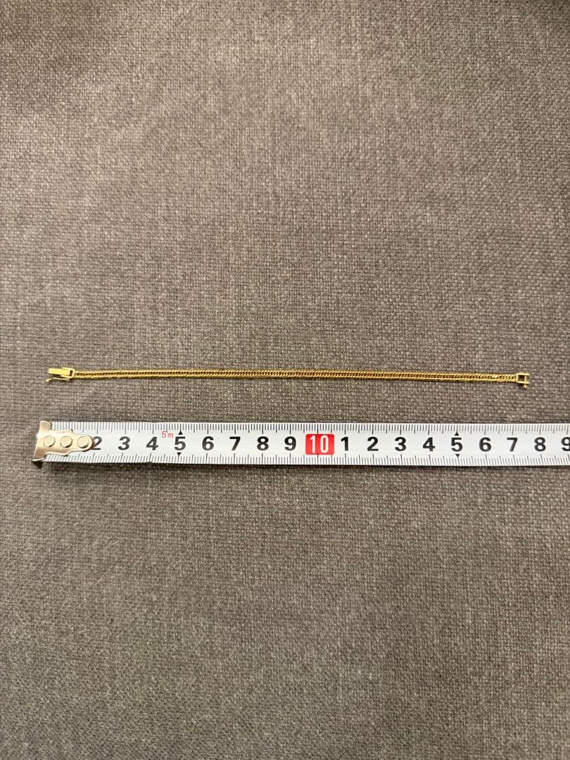 K18(18金) 喜平ブレスレット 12面トリプル 5.0g 約17.5cm