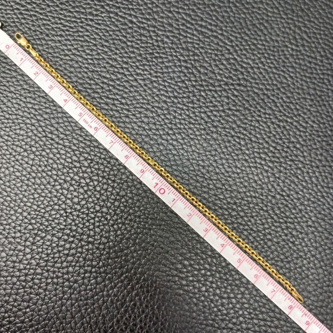 (C121001) K18 YG UNOAERRE ブレスレット ロロチェーン