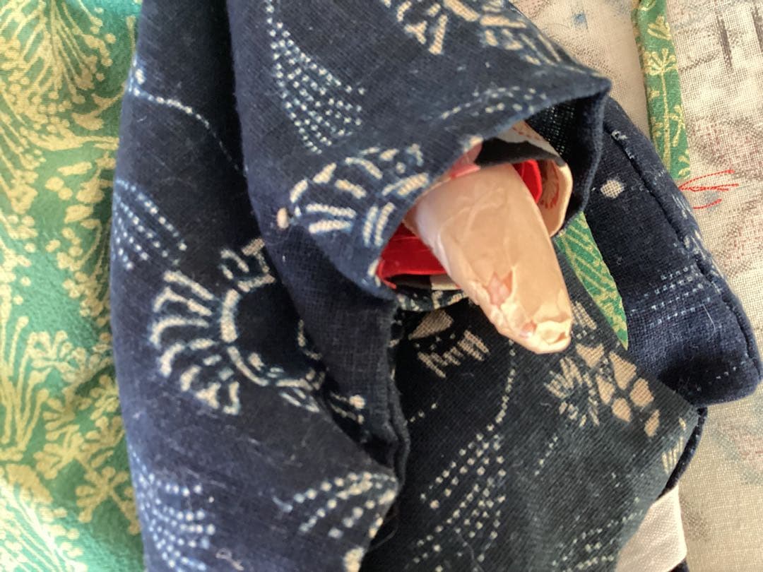 市松人形 竹取物語　松菊　抱き人形　ビスクドール　アンティークドール約45cm