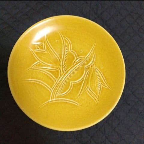 超レアー、スージークーパー、アールデコ、彫り物プレート、ビスケットカラー