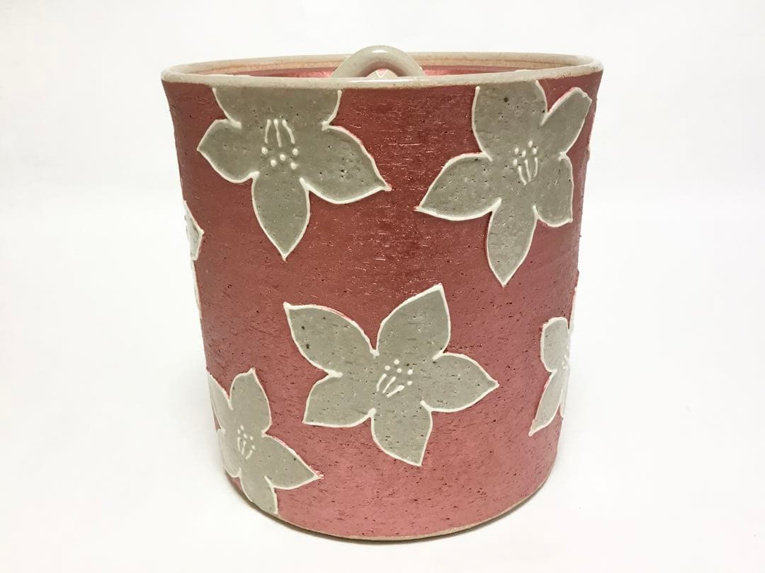 水指 唐津 利左エ門 パールレッド 茶道具 新品