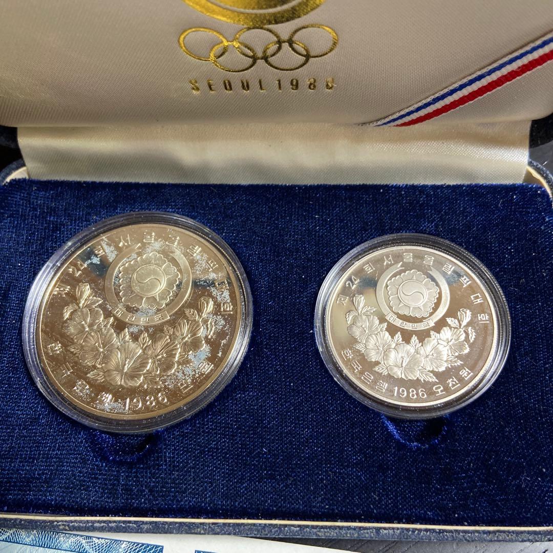 1988年ソウルオリンピック記念の銀製セット