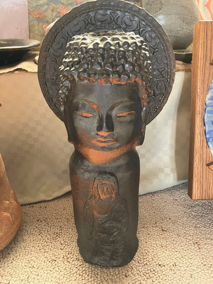 再値下げ！仏像　薩摩焼　陶芸家作品　忠雲窯　焼き物　置き物