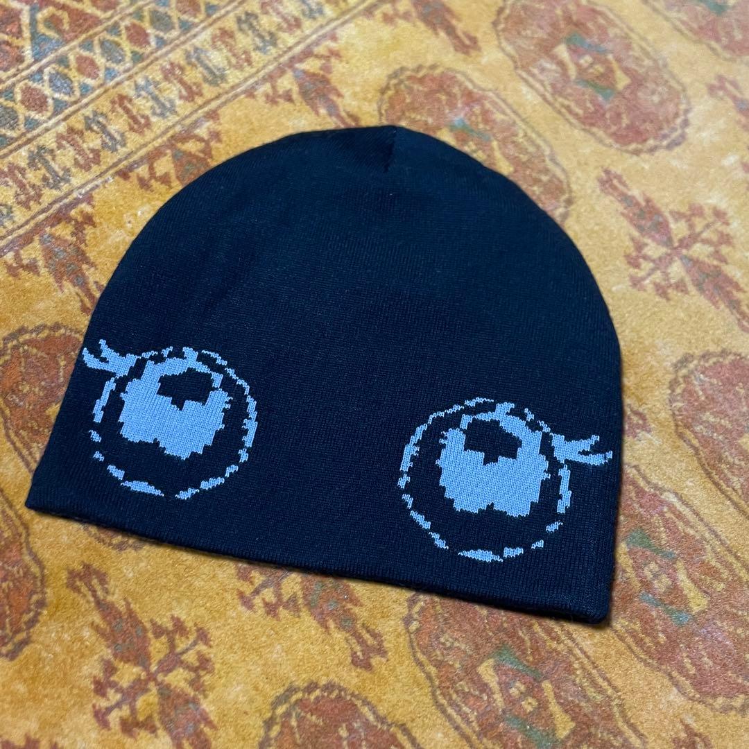 venicew ニットビーニー　リバーシブル　目