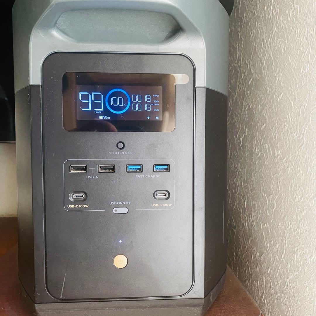 エコフロー ポータブル電源 デルタマックス2000 400wソーラーパネルセット