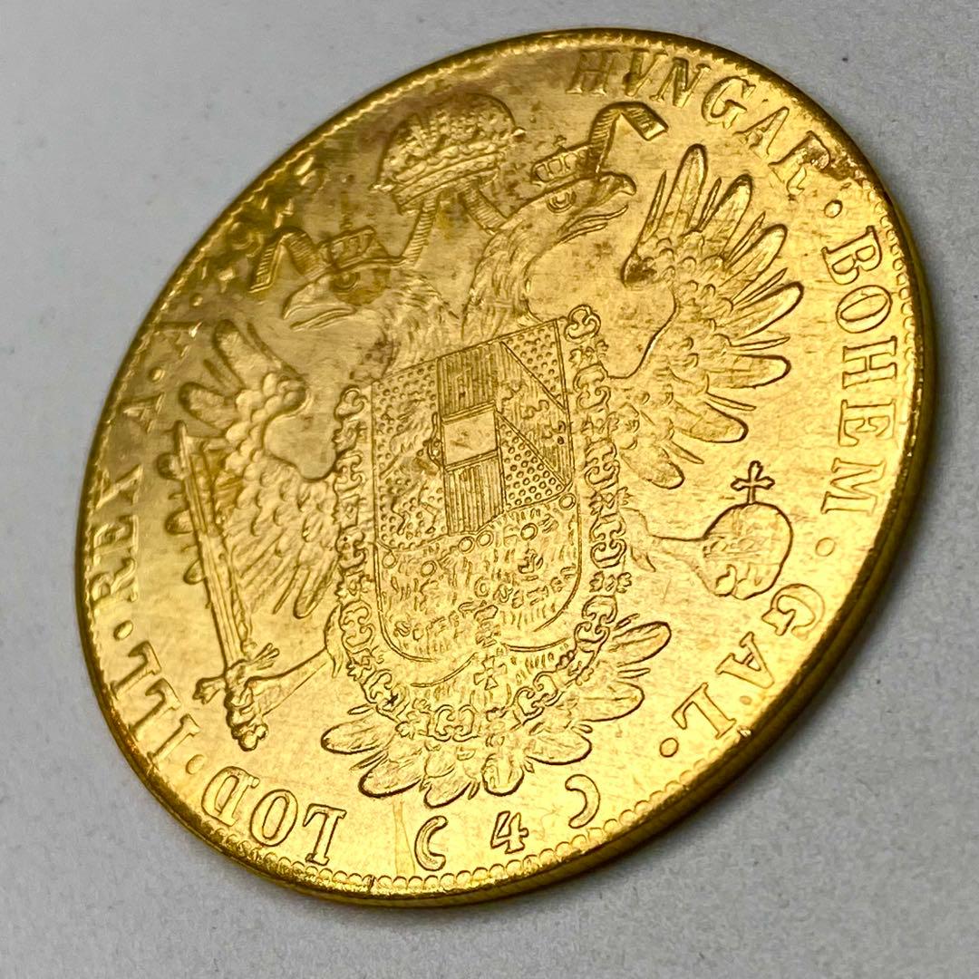 海外古銭　オーストリア　ダカット　双頭の鷲　　1915年