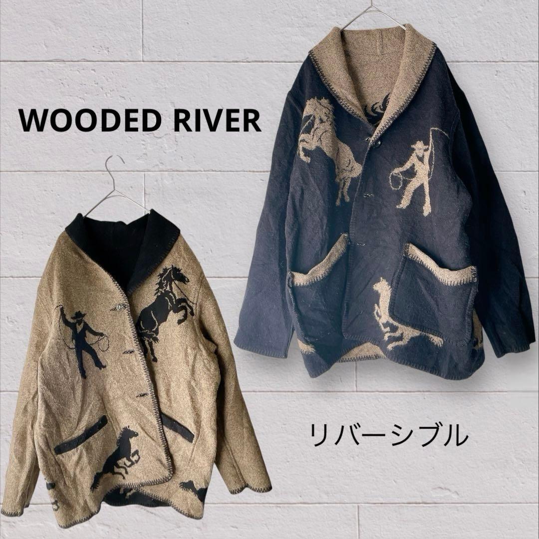 WOODED  リバーシブル 馬柄 カウボーイ柄 ジャケット USA製