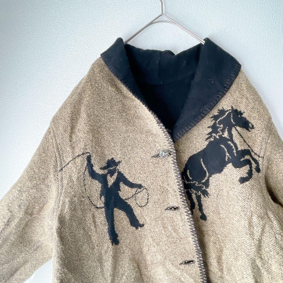 WOODED  リバーシブル 馬柄 カウボーイ柄 ジャケット USA製