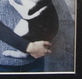 中上誠章、【奈緒】、希少な額装用画集より、新品額装付、状態良好