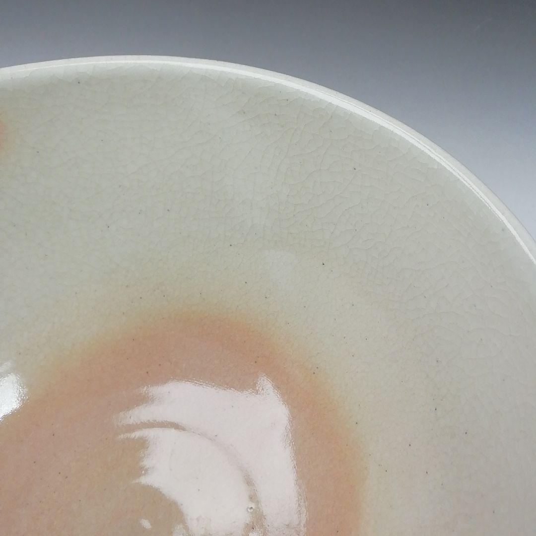 Ｔ４０９　茶碗　『蛇の目傘』『萬古窯　加賀瑞山 造』　共箱　抹茶碗　茶道具