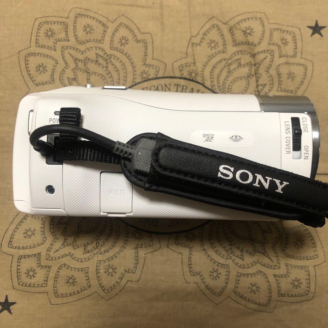 ほぼ新品 SONY HDR-CX470 ホワイト ビデオカメラ 完品