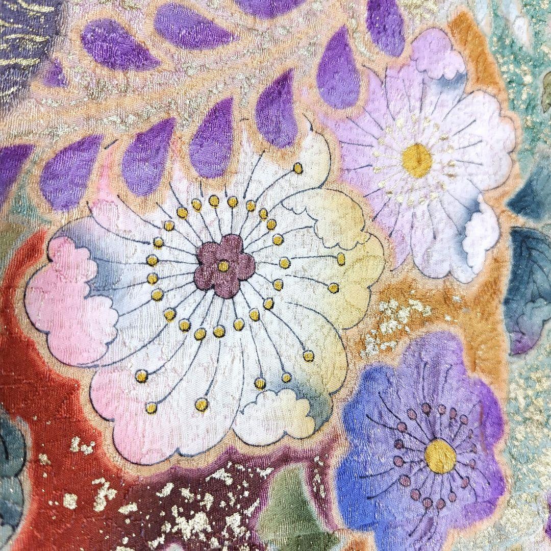 振袖フルセット(7点)・辻ヶ花・辻が花・花絞り・金通し・胴裏正絹・高級手縫い
