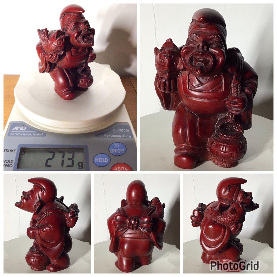 縁起物 彫刻 工芸品置物 七福神 国際交流 外交視察団代表〜贈与品 開運 風水