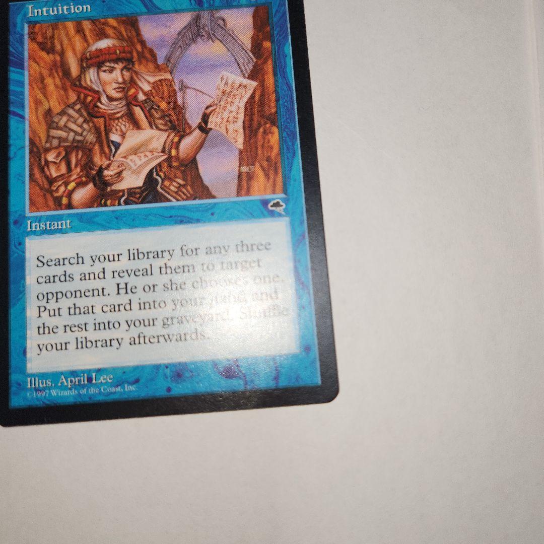 再録禁止カード　直観　英語版　テンペスト　MTG　マジック:ザ・ギャザリング