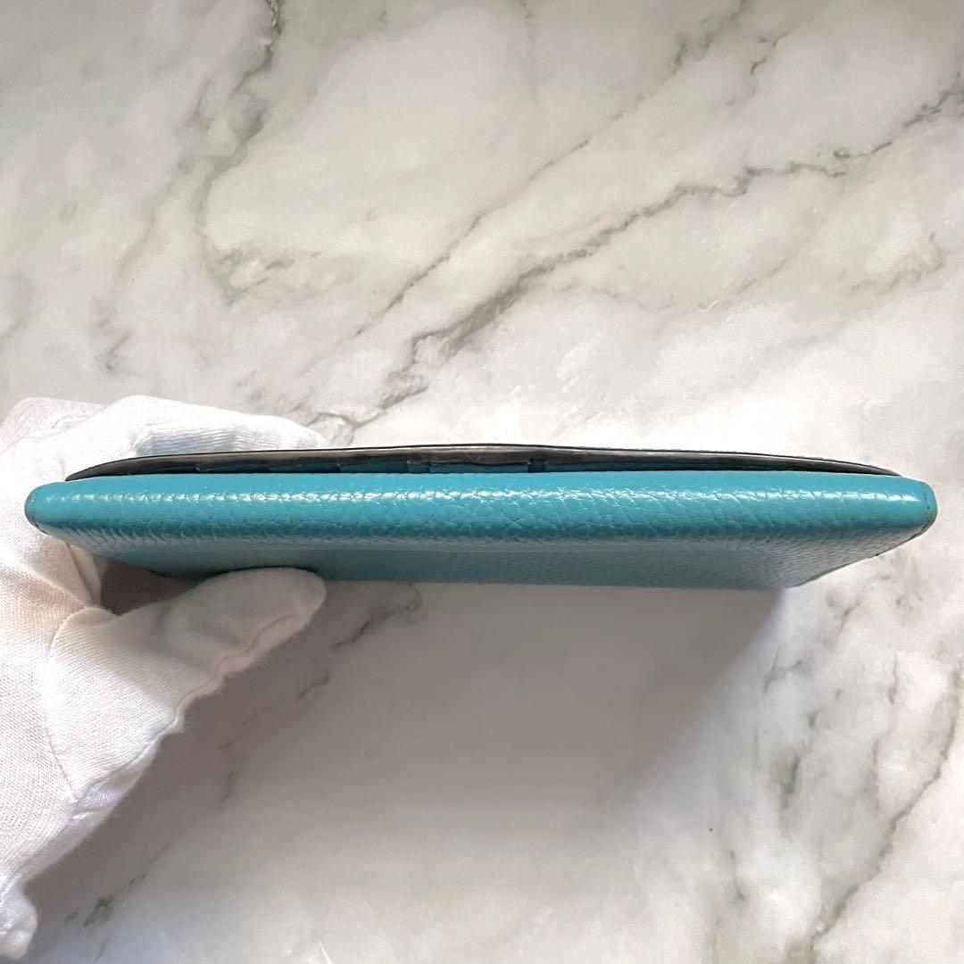 GUCCI グッチ 長財布 GG 金具 レザー ブルー　美品　0112-⑤