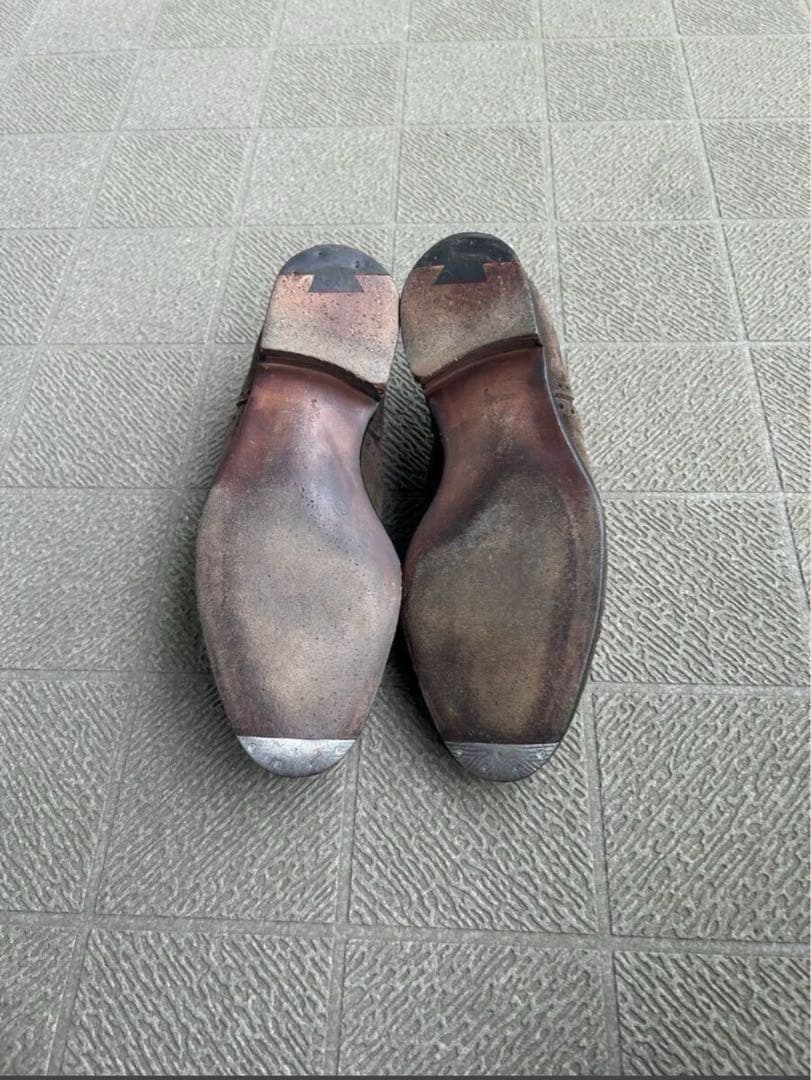 【数回着用】マスターロイド/ ロイドフットウェア スエードセミブローグ