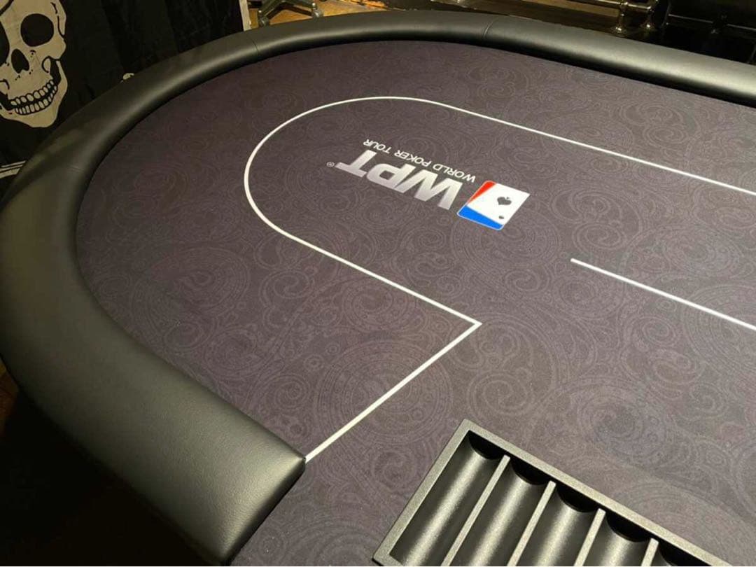 激レアWPT仕様！ポーカーテーブル10人 バカラ ブラックジャック 送料無料！