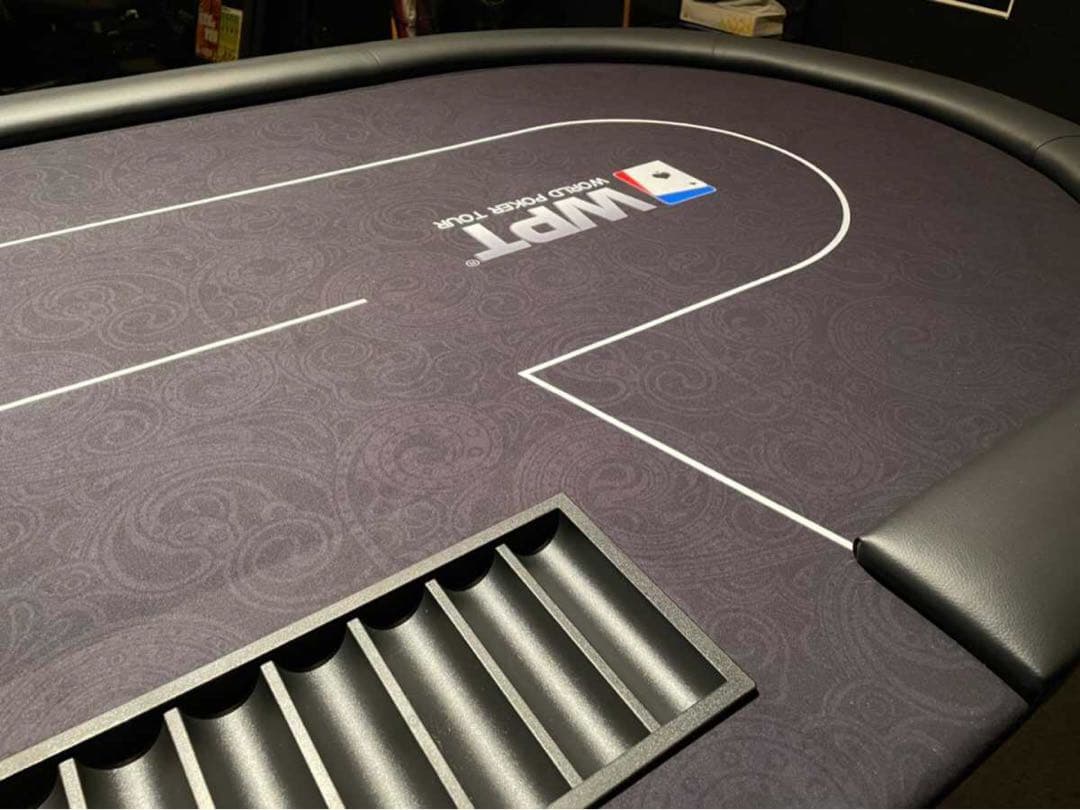 激レアWPT仕様！ポーカーテーブル10人 バカラ ブラックジャック 送料無料！